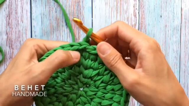 Соединение круга без шва крючком смотреть онлайн