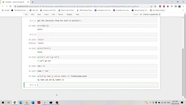 Beginner Python Course | Slicing and Formatting Strings смотреть онлайн