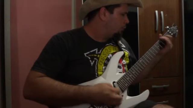 Aces high - Iron Maiden - guitar solo cover Dave Murray смотреть онлайн