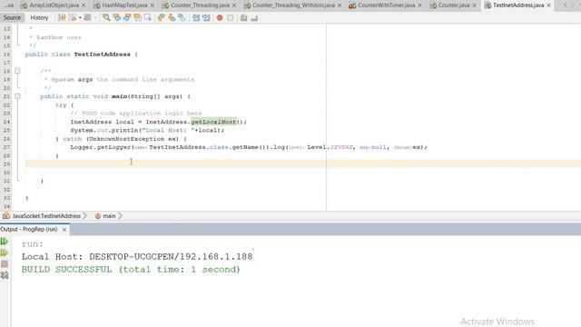 How to get your Local Host IP Address using Java? смотреть онлайн