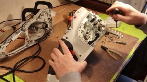 Электропила STIHL MSE 210C ЗАМЕНА ДВИГАТЕЛЯ СВОИМИ РУКАМИ
