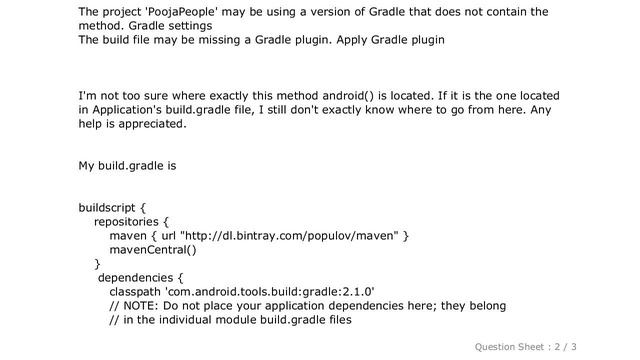 Android : Could not find method android() for arguments смотреть онлайн