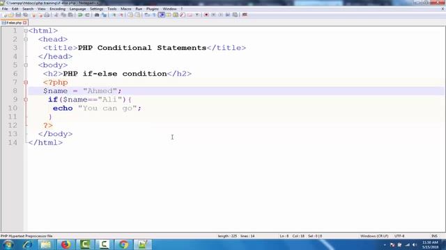 PHP Conditional Statements,if-else Condition,Lec-21 |PHP tutorial for beginners in Urdu/Hindi| смотреть онлайн