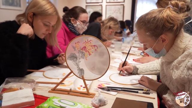 Серый Мокко | Мастер-класс по росписи шелковых вееров