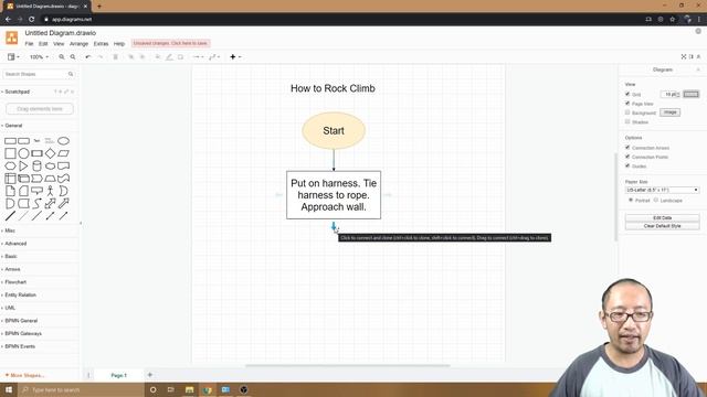 How to draw a flowchart with draw.io смотреть онлайн