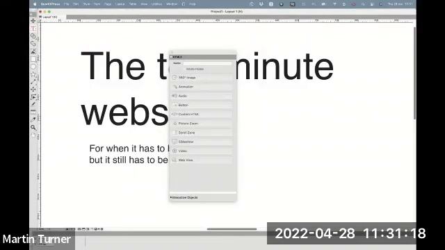 QuarkXPress Webinar Recording | The 10-Minute Website смотреть онлайн