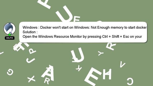 Windows : Docker won't start on Windows: Not Enough memory to start docker смотреть онлайн