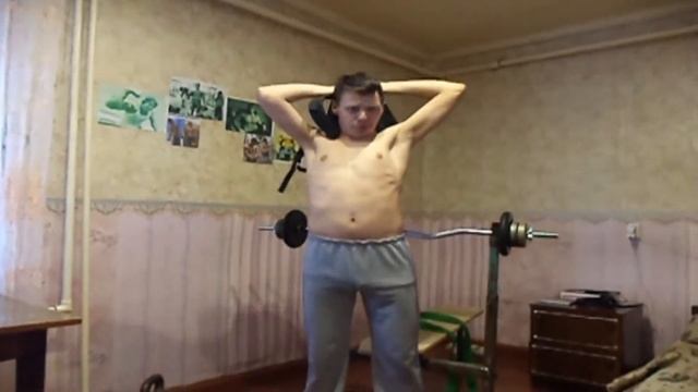 Жим лёжа и упражнения на трицепс смотреть онлайн