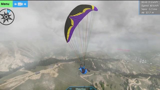 Glider Sim - Fully Volumetric Clouds - Paragliding смотреть онлайн