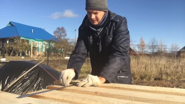 Каркасный дом своими руками. Часть 2. Обвязка. Пол. смотреть онлайн
