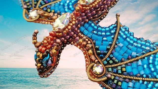 Обзор мастер-класса "Брошь Водяной дракон" смотреть онлайн