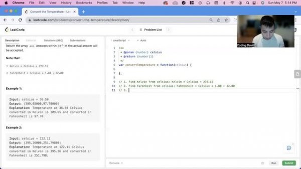 2469. Convert the Temperature - LeetCode JavaScript
