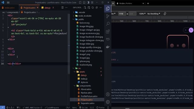 Modern Portfolio with Astro and Tailwind | Astro View Transitions | Responsive Design смотреть онлайн