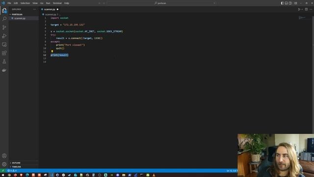 Simple port scanner with Python! смотреть онлайн