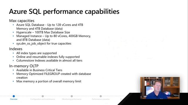 Azure SQL Performance Capabilities and Tasks | Azure SQL for beginners (Ep. 34) смотреть онлайн