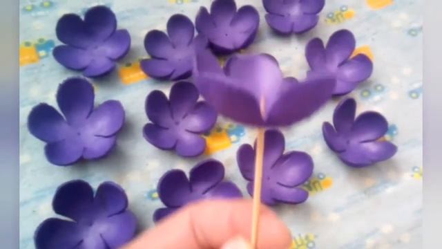 Сакура из фоамирана. Пошагово смотреть онлайн