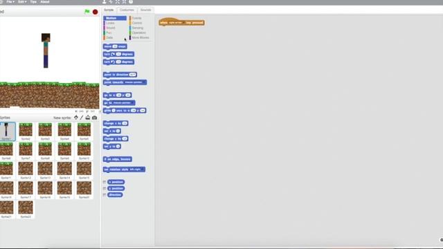 How to make 2d minecraft on scratch 2 смотреть онлайн