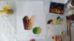 Рисуем натюрморт гуашью. Часть 1/Художественная школа