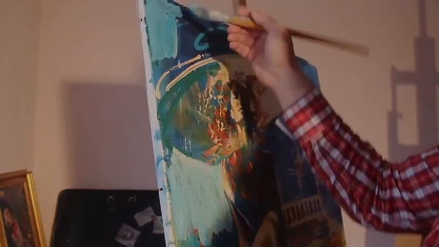 Портрет Анастасии Волочковой. Художник Дмитрий Лукин смотреть онлайн