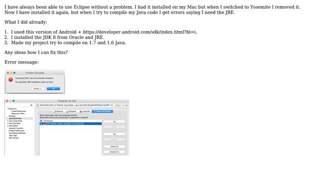 Unix & Linux: How to get Eclipse to detect Java? смотреть онлайн