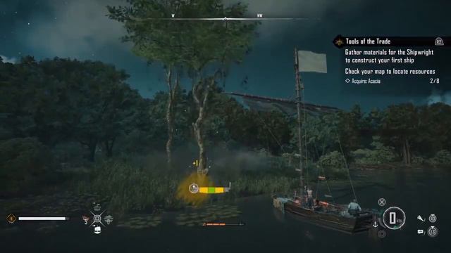 Воздуха набрали? Так выглядит добыча древесины в 70-долларовой Skull and Bones. смотреть онлайн