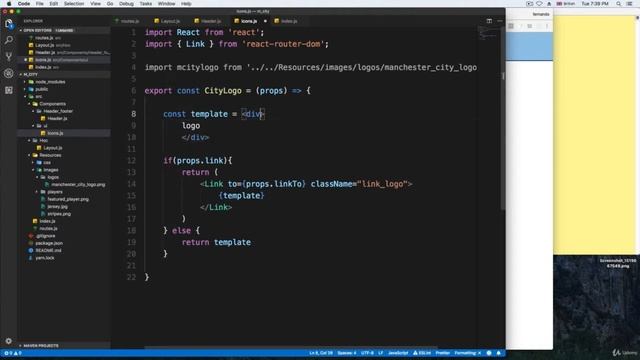 Learn React with Project Building || Project Two Finishing Header and Adding footer смотреть онлайн