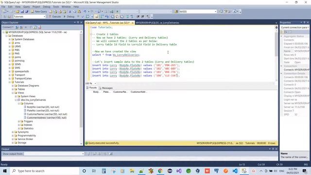 Create View using SQL Server Management Studio - Tutorial #ezettutorial #sqlserver #ssms смотреть онлайн
