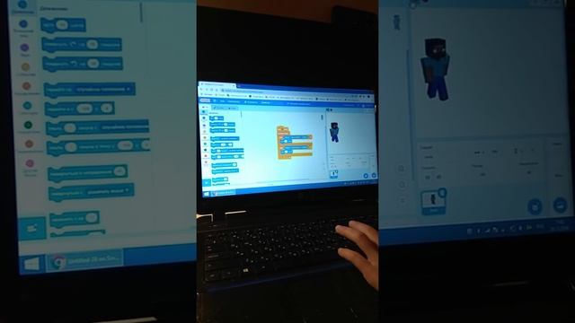 Scratch делаем игру похоже на minecraft смотреть онлайн