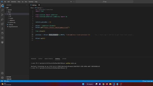 Como criar um bot para Blaze com Python смотреть онлайн