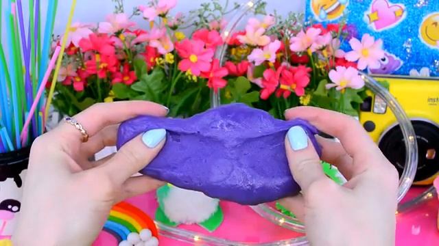 ТРИ лизуна БЕЗ КЛЕЯ из МУКИ/КАК СДЕЛАТЬ ХЕНДГАМ БЕЗ НАТРИЯ ТЕТРАБОРАТА И КЛЕЯ смотреть онлайн