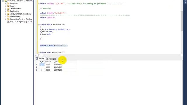 Learn Sql server in hindi/urdu part-21(Get date , date difference functions in sql server) смотреть онлайн