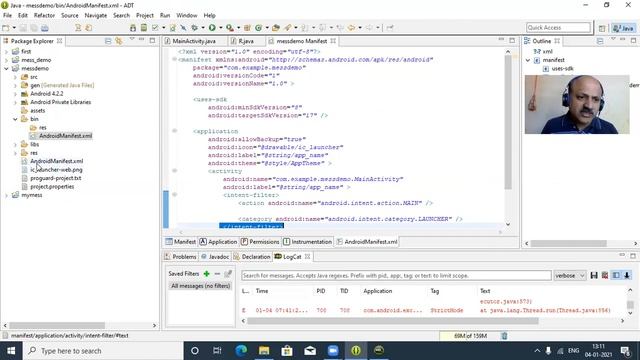 Message Print Using Toast Class in Android App смотреть онлайн