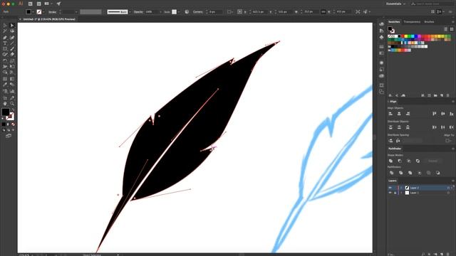 Feather Logo in Adobe Illustrator & Photoshop - Logo Design смотреть онлайн