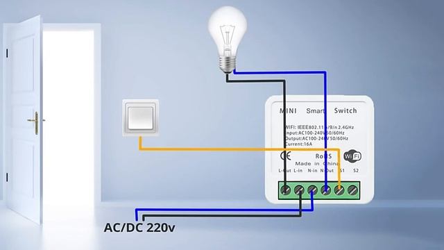 @tuya2023 Ewelink 16A Smart Home Mini Smart Wifi Breaker DIY Switch Support Wi-fi smart switch смотреть онлайн