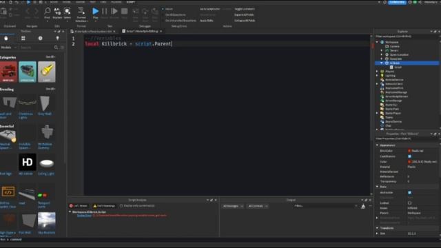 How to Make a Kill Brick in ROBLOX Studio (2023) смотреть онлайн