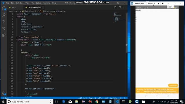FlatList in react native in hindi part 2 смотреть онлайн