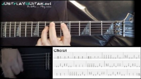 [ DISTURBED - Indestructible ] How to play part 2/2 [ free guitar lesson ] with tabs