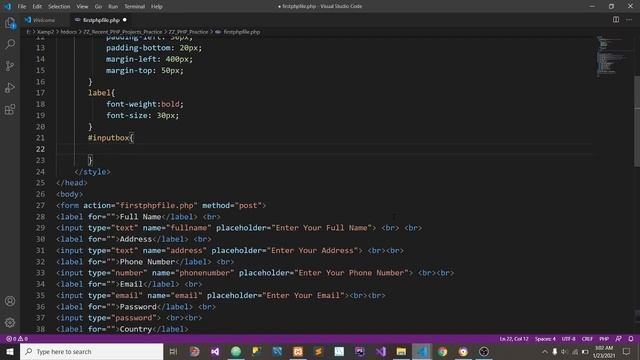 How to Pass Data Variables In PHP Forms with HTML CSS |Web Development with PHP Full Bangla Tutoria смотреть онлайн