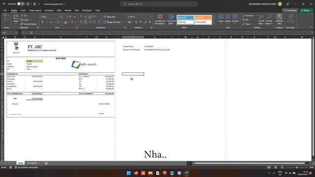Convert Slip Gaji Excel ke PDF menggunakan VBA (Macro Excel) смотреть онлайн