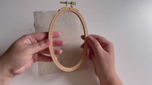 Как заправить ткань в пяльца