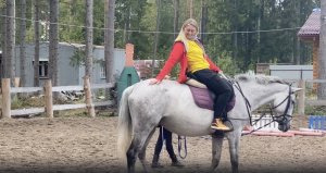 Занятие верховой ездой. Часть 1