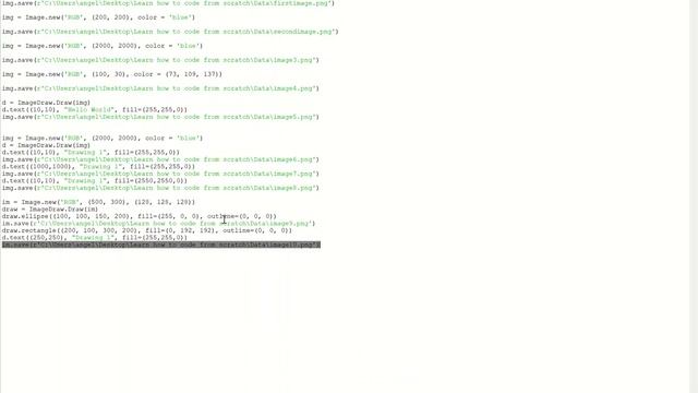 Basics of drawing - Part 13 | Python смотреть онлайн