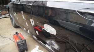 рихтовка алюминия BMW 7 вроде как небольшой ремонт