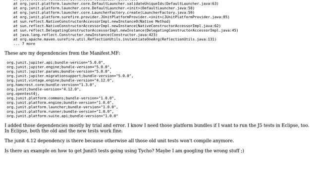 How to build Junit5 tests w/ Maven Tycho? смотреть онлайн