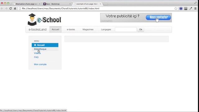 Réalisation d'un thème avec Twitter bootstrap en darija (Partie 2) смотреть онлайн