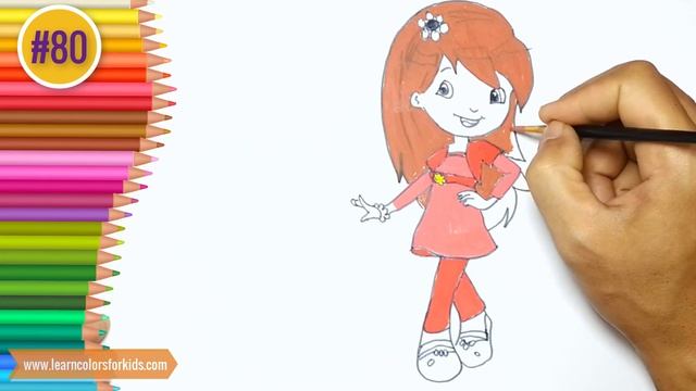 How To Draw Anime Girl Face from Strawberry Shortcake #80 смотреть онлайн