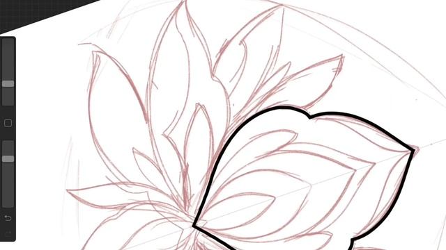 Рисуем эскиз для татуировки в Procreate | Орнаментальный лотос смотреть онлайн