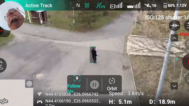 Hubsan ZINO Mini SE, in ''Follow me'' mode. смотреть онлайн