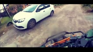 Погоня ДПС за квадроциклом