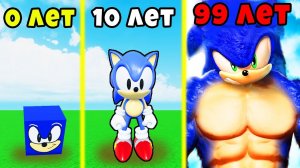 ВЫРАСТИЛ из СОНИКА НУБА СОНИКА ЧИТЕРА в Эволюции СОНИКА в Raise A Sonic Roblox